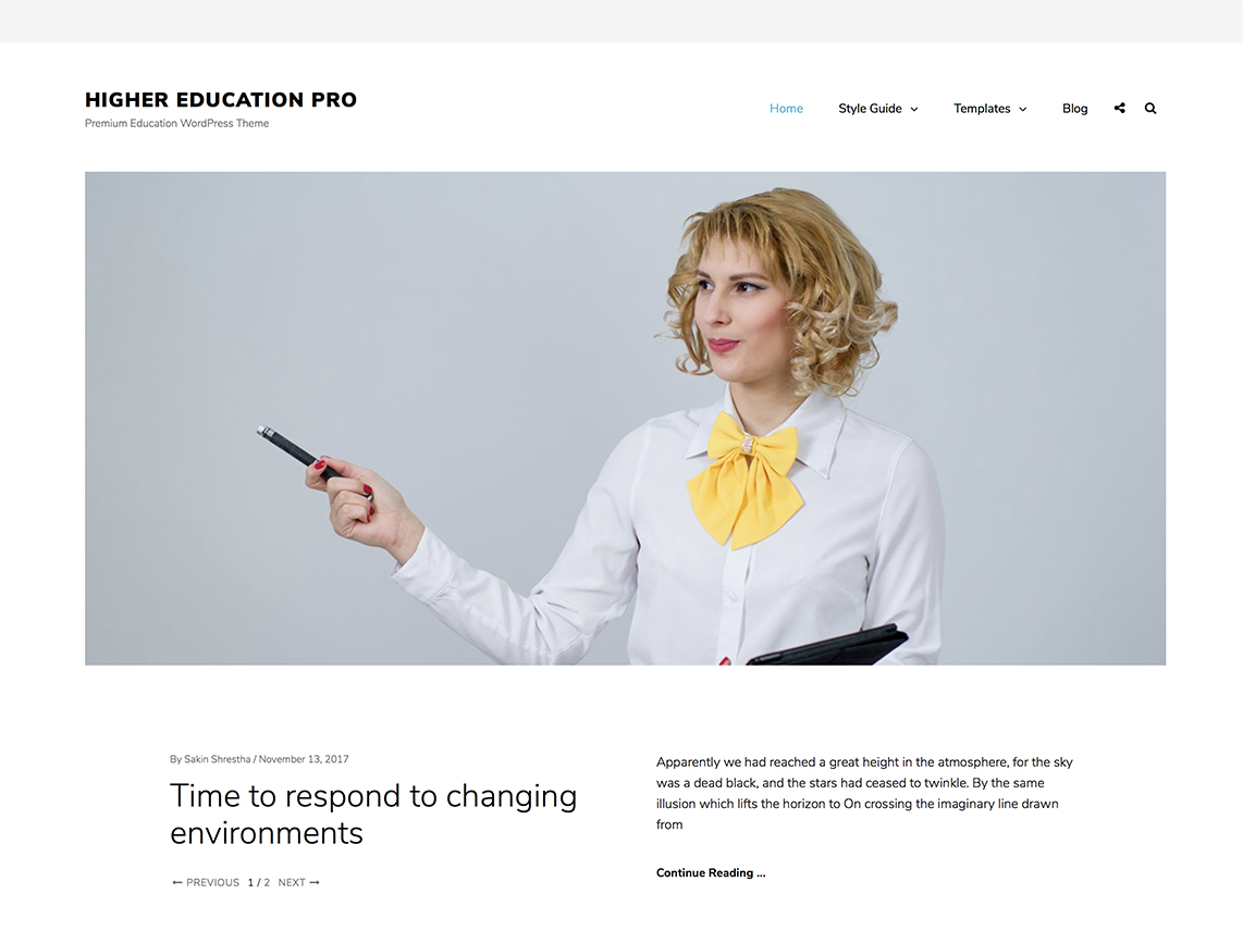Higher Education Pro -Best Premium Education WordPress Themes and Templates 2020