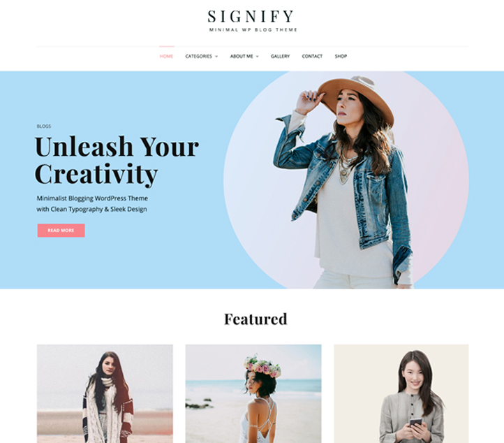 Signify - Best Free Business WordPress Themes and Templates 2020